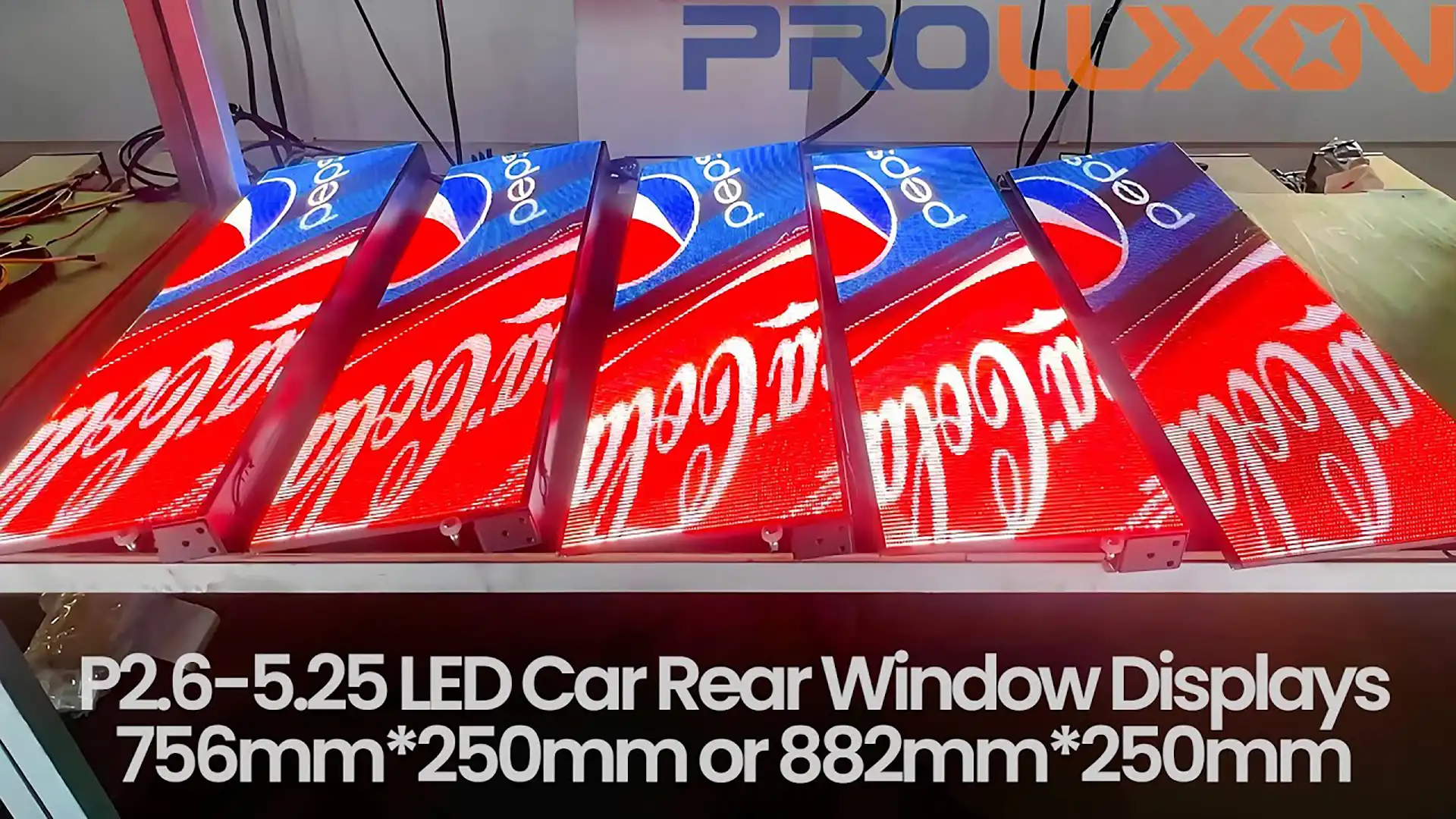TRANSPARENT REAR WINDOW LED DISPLAYS