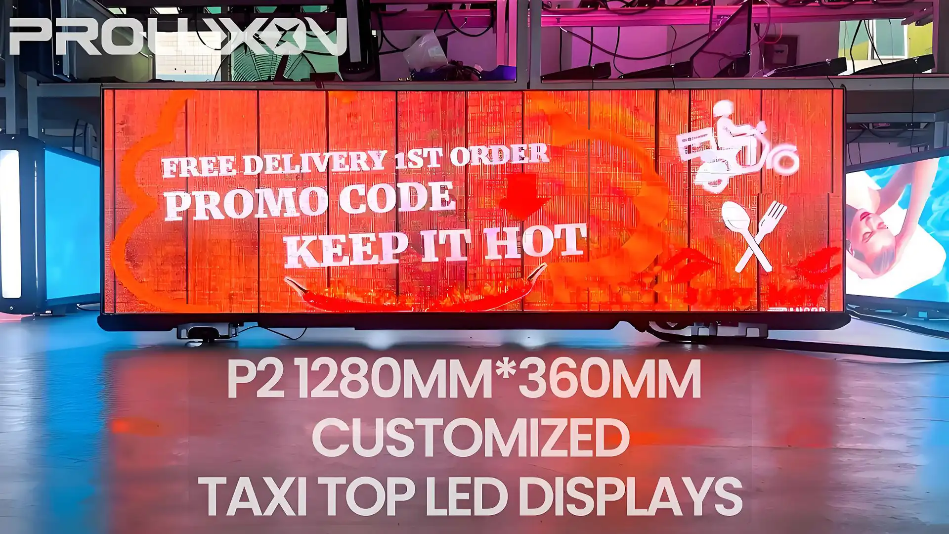 P2 1280X360MM CUSTOMIZED TAXI DISPLAYS