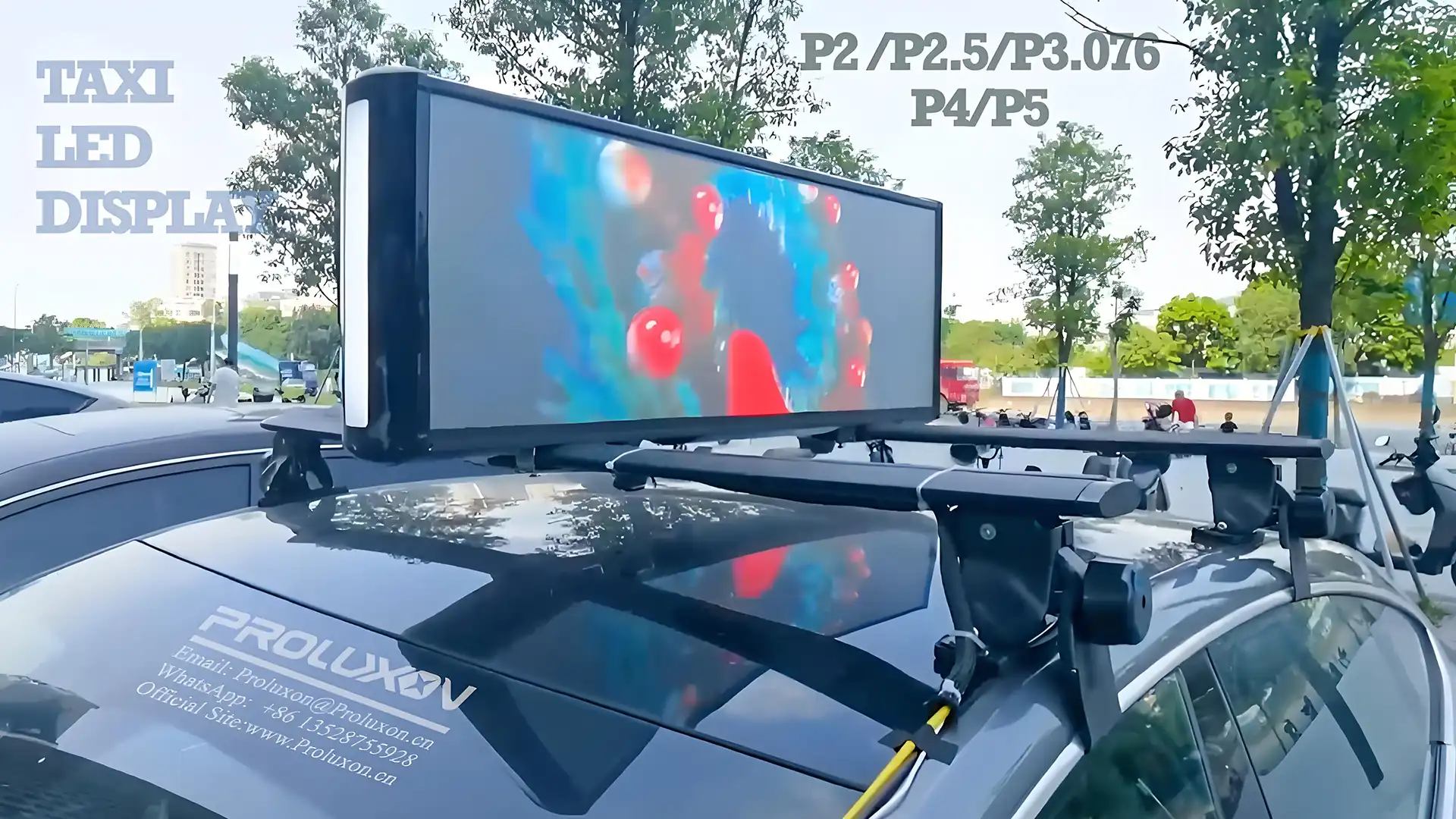 TAXI LED SCREENS WITH ROAD TESTING