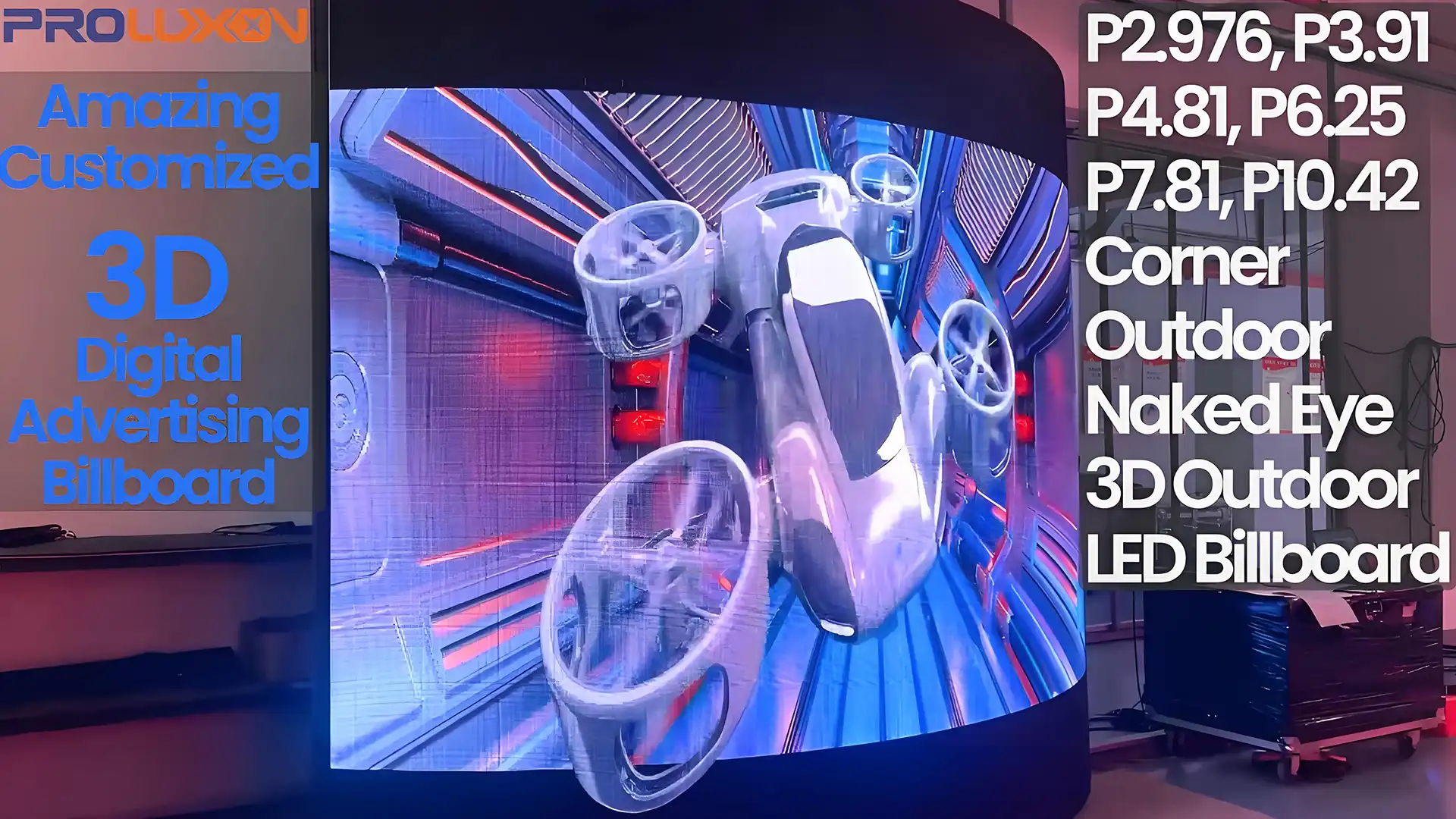 Naked Eye 3D Outdoor LED Displays