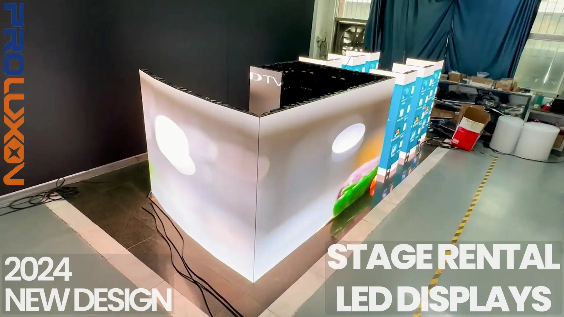 Right Angle Outdoor Rental LED Panel