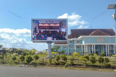 Outdoor Fixed Installation LED Display Located in Batam-Indonesia